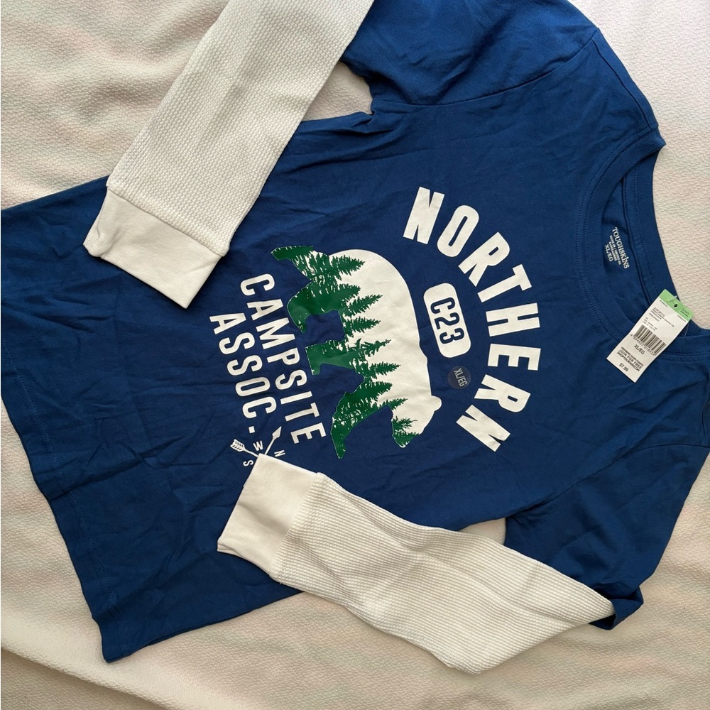 Kids Blue Long Sleeve Shirt
